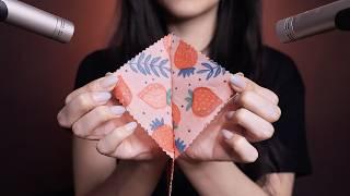 ASMR Hypnotic Beeswax Wrap Triggers for Sleep No Talking