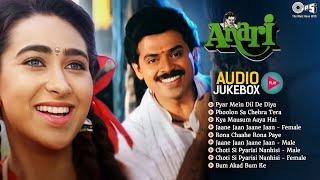 Anari Movie Audio Jukebox  Venkatesh & Karisma Kapoor  Hindi Evergreen 90s Hits  Anari Songs