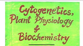 #B.Sc.6th semesterBotany Practical FileCytogeneticsPlant PhysiologyBiochemistry