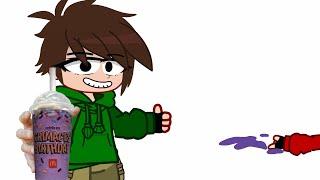 Eddsworld tries grimace shake •Dare• •Eddsworld-gacha• my Au •Twglitching•