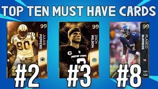 The Top 10 MUST HAVE Cards in Madden 23