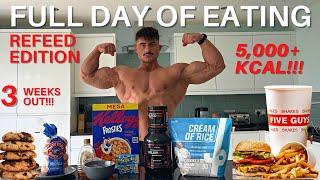 WHAT I EAT ON A REFEED 3 WEEKS OUT  PURSUING POTENTIAL EP.20