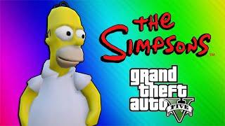 GTA 5 Simpsons Mod Sandbox Funny Moments