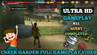 Ninja Ryuko  Creek Garden Full Gameplay Video in Ultra HD all Quest Completed