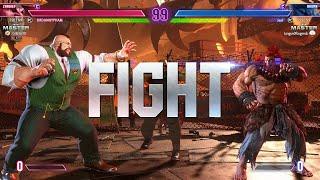 Street Fighter 6  DRDANNYPHAM Zangief Vs SNAKE EYEZ Akuma Ranked Matchs