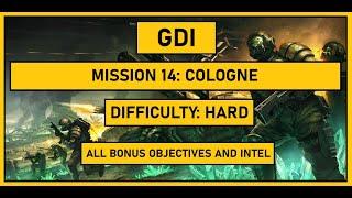 C&C 3 Tiberium Wars - GDI - Mission 14 Cologne - Hard - All bonus objectives and intel