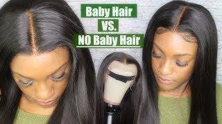Melt the LACE without glue or gel with HairViVi  Baby Hairs vs NO Baby Hairs 