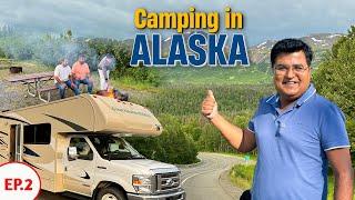 Exploring ALASKA in a Luxury CAMPER VAN  Camping Cooking in Denali 24 hr daylight