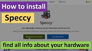 How to Install Speccy on Windows