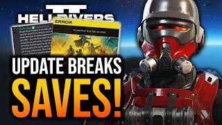 Helldivers 2 - CEO Reveals Patch News Broken Saves & Nerf