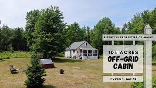 Off-Grid Cabin on 10.8± Acres  Maine Real Estate