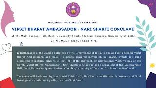 Viksit Bharat Ambassador - Nari Shakti Conclave