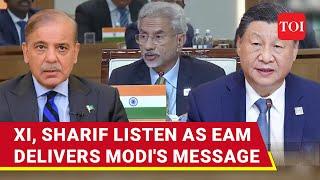 Jaishankar Reads Out Modis Message At SCO Summit Jibes Pakistan & China Over Terror  Watch