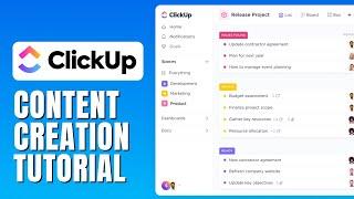 Clickup Content Creation Tutorial - How To Use Clickup For Content Creation