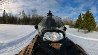 360 Video - Insta360 X3 on a Snowmobile