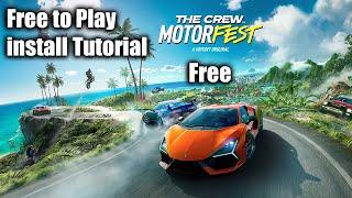 The Crew Motorfest Free on Pc  Install Tutorial  The Crew Motorfest Free to Play on Pc