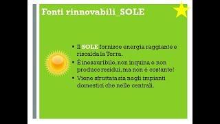 Energia solare - Classi 3^