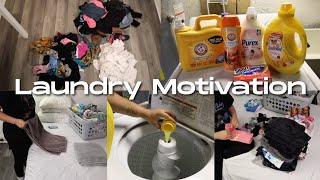 ALL DAY LAUNDRY MOTIVATION   7 LOADS  FAMILY OF FOUR LAUNDRY ROUTINE 2024
