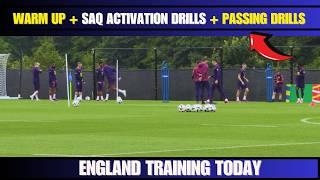 England Training Today  Passing Warm Up + Activation Drills