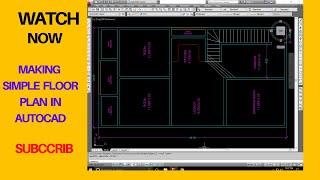 how to make simple  plan in AutoCAD 2d drawing