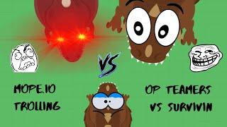 Mope.io TROLLING REVENGEKARMA Dino Monster And Trex TROLLING Survivin  Mope.io God Mode TEAMERS