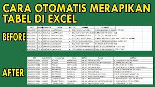 Cara Cepat Merapikan Tabel di Microsoft Excel