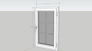 SketchUp Tutorial How to model a window using SketchUp