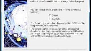 IDM How to uninstall Internet Download ManagerIDM from Windows 10