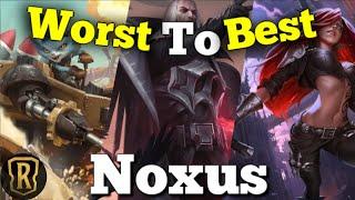 Ranking Every Noxus CHAMPION From Worst To Best  Legends Of Runeterra JOKE