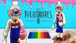 МОРОЖЕНЩИК в игре Маленькие Кошмары - Nightmares 2  Видео - лепим фигурки из пластилина с Лепка ОК
