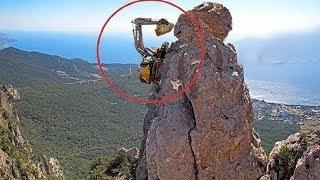 Worlds Dangerous Idiots Excavator Heavy Equipment Operator - Fastest Climbing Excavator Driving