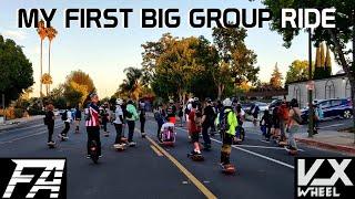 I Joined A Massive Group Ride - Float Addicts - San Jose - VXwheel Floatwheel