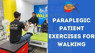 Paraplegic Patient Exercises for Walking  Paraplegia Recovery Session  Paraplegia Walking Session