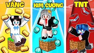 Sammy Và Phong Cận Thử Thách 24H Sinh Tồn 1 Block 1 Màu Trong  Minecraft