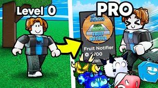 Noob To Pro With DEVIL FRUIT NOTIFIER In Blox Fruits Roblox