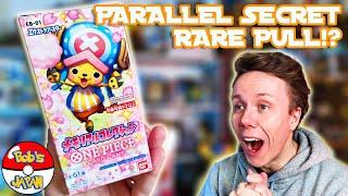 A PARALLEL SECRET RARE in our One Piece Extra Battle Memorial Collection box?? NO WAY