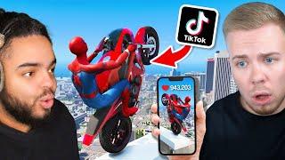 VIRALE GTA 5 STUNTS auf TIK TOK NACHMACHEN mit @AviveHD COMEBACK FOLGE