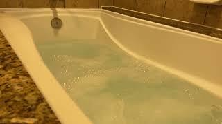 Bathtub Filling ASMR  Bathtub Filling with Whirlpool Jets Running 3 Hour Loop