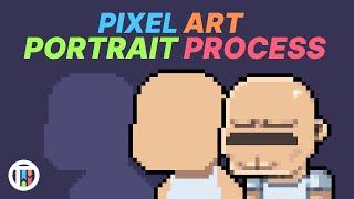 My Process For Creating Pixel Art Portraits - Aseprite Breakdown  Tutorial