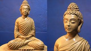 How to make buddha statue  buddha murti  clay modelling