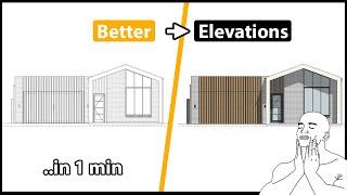 Easy Coloured Elevations - Archicad