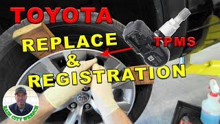 TOYOTA TPMS REPLACE & REGISTRATION