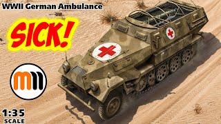 ICM 135 Sd.Kfz 2518 Krankenpanzerwagen - Hospital Panzer Unboxing Review