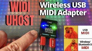 WIDI Uhost - Convert USB MIDI to WIRELESSBLUETOOTH MIDI - DemoReview