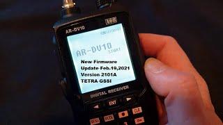  AR-DV10 How to install a NEW firmware    TETRA GSSI   Version  Update