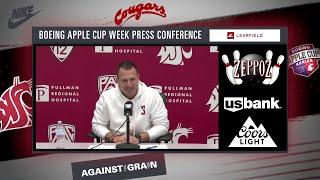 WSU Football The guys know what time it is  Jake Dickert Boeing Apple Cup Week Presser  9924