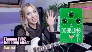 Flamma FV02 Doubling effect pedal live test