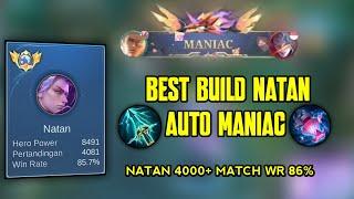 BEST BUILD NATAN TOP GLOBAL - ITEM TERSAKIT NATAN - BUILD AND EMBLEM NATAN GOLD LANE - MLBB