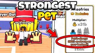 THE STRONGEST 11 TENSOFRIES OP PET in Arm Wrestling Simulator