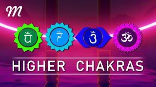 Higher Chakras △ HeartThroatThird EyeCrown △ Deep Meditation Healing Frequecies
